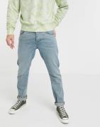 ASOS DESIGN - Slim-jeans med stræk i light wash blå