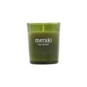 Meraki Meraki duftlys grønt glas 12 timer Fig-apricot