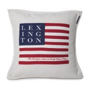 Lexington Icons Arts & Crafts pudebetræk 50x50 cm Beige/White