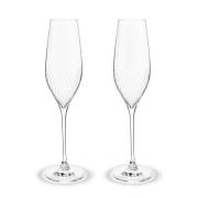 Holmegaard Cabernet Lines champagneglas 29 cl 2-pak Klar