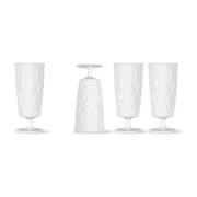 Sagaform Picnic champagneglas, pakke med fire styk Hvid