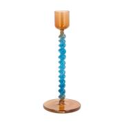 Villa Collection Styles lysestage 16,3 cm Blue-amber