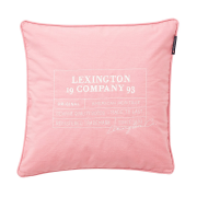 Lexington Logo Organic Cotton Canvas pudebetræk 50x50 cm Pink