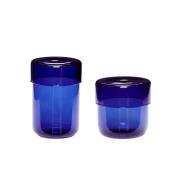Hübsch Opbevaringsglas 2-pak Blå
