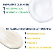 CeraVe Morning Face Routine for Dry Skin, Hydrating Cleanser and Moist...