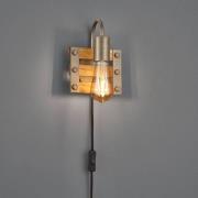 Khan væglampe, vintage, kabel + stik, 1 lyskilde