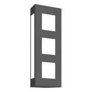 Aqua Trilo udendørs væglampe, antracit