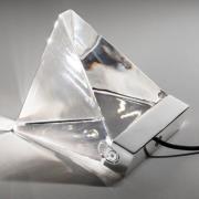 Fabbian Tripla - LED-krystalvæglampe, alu