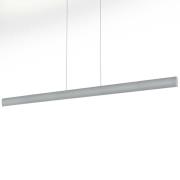 Ruan LED-hængelampe, nikkel, længde 152 cm