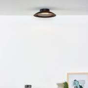 Foskal LED-loftslampe i sort, Ø 21,5 cm