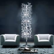 Gulvlampe i krystal med nittebesat stang