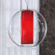 Modo Luce Bolla hængelampe i plast, rød Ø 60 cm
