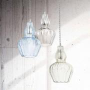 Eustoma hængelampe med klart glas