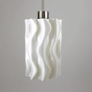 Amöbe hængelampe, 3D-printet, hvid