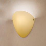 Ovalina væglampe E27, blank topas