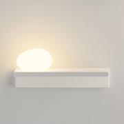 Raffineret LED væglampe Suite, 14 cm, sten venstre