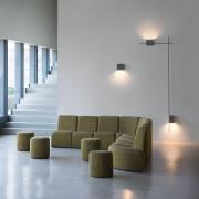 Vibia Structural 2600 LED-væglampe, mørkegrå