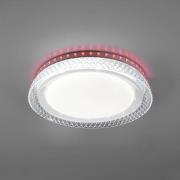 LED-loftlampe Thea, RGB, CCT, kan dæmpes