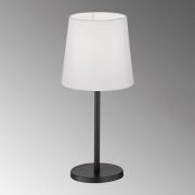 Eve bordlampe med stofskærm, sort/hvid