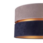 Duo bordlampe, marineblå/grå/guld, højde 30 cm