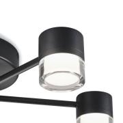 Helestra Kala LED-loftlampe, sort 11 lyskilder