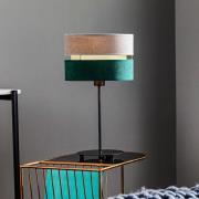 Bordlampe Golden Duo grå/grøn/guld højde 50 cm