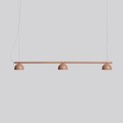 Northern Blush LED-hængelampe, 3 lyskilder, beige