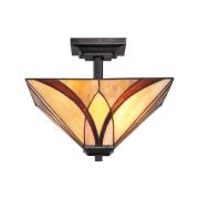 Asheville loftlampe i Tiffany-design, højde 30,5