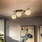 Smart loftlampe, sort/opal, 3 lyskilder