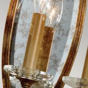 Valentina væglampe, 3 lyskilder, bronze/krystal