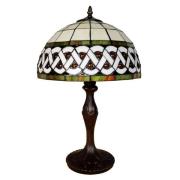 Bordlampe 5LL-6153, Ø 31 cm, Tiffany-stil