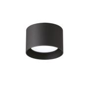 Ideal Lux downlight Spike Round, sort, aluminium, Ø 10 cm