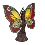 5LL-6085 sommerfugl bordlampe, tiffanystil