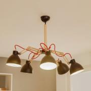 Loftlampe Skansen 5 lyskilder justerbar sort