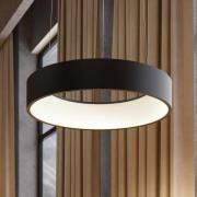 Arcchio LED-hængelampe Aleksi, Ø 45 cm, sort, metal, CCT