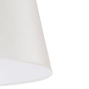 Cone lampeskærm, højde 25,5 cm, ecru/hvid chintz