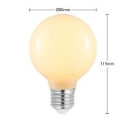 LED-pære E27 4W G80 2.700K dæmpbar, opal