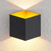 Arcchio Alima LED-væglampe, kan dæmpes, IP44, sort