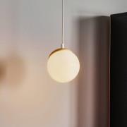 Sfera hængelampe, 1 lyskilder, glas/lyst træ