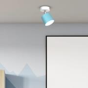 Cloudy loftspot, 1 lyskilde, blåt