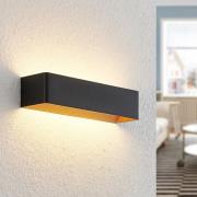 Arcchio Karam LED-væglampe, 36,5 cm, sort