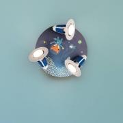 Rondell Space Mission loftslampe, blå