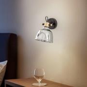 Amalfi væglampe med metalliseret glas, sølv