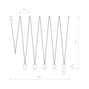 Hængelampe More Eye, 5 lyskilder, sort