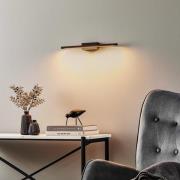 Quitani LED-væglampe Tolu, sort, bredde 45 cm