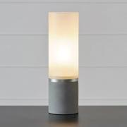 Bordlampe Molo, base i beton, frostet glas, højde 40 cm