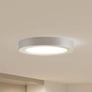 Prios LED-loftlampe Edwina, sølv, 25 cm, sæt med 10 stk
