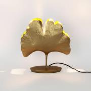 Ginkgo bordlampe, guld, 36x34 cm