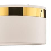 Loftlampe Tilden, 50 cm, hvid/guld