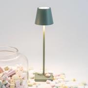 Zafferano Poldina mikro batterilampe IP65 salvie